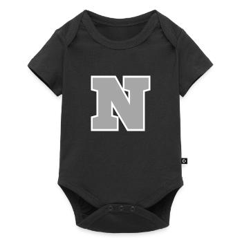 Letter n sport - Baby Premium short-sleeve bodysuit - black - Front