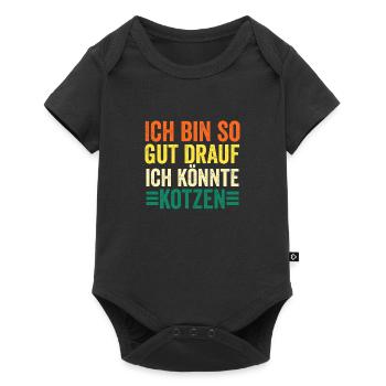 I'm in such a good mood I could puke - Baby Premium short-sleeve bodysuit - black - Front