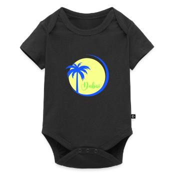 Palm Tree Dubaï - Body à manches courtes Premium Bébé - noir - Devant