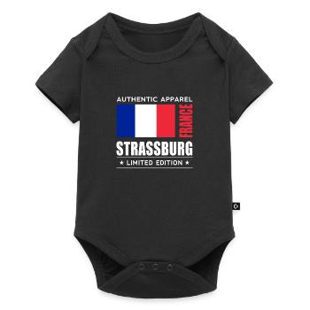 Strasbourg - Body à manches courtes Premium Bébé - noir - Devant