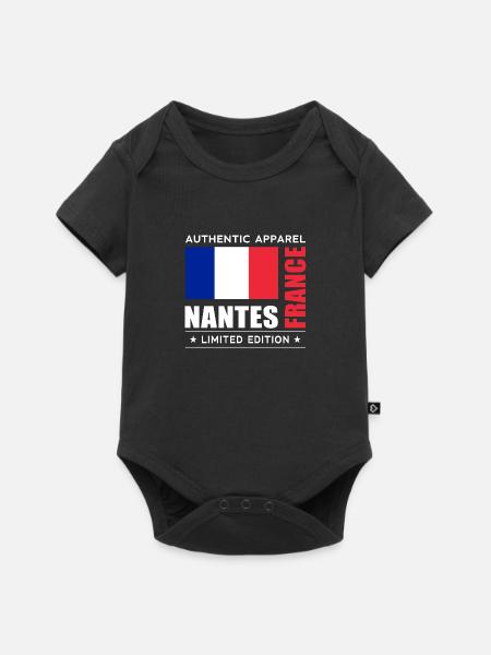 Nantes - Baby Premium Kurzarmbody - Schwarz