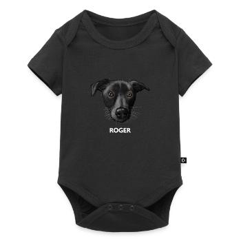 Roger 2 - Body à manches courtes Premium Bébé - noir - Devant