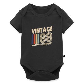 1988 - Baby Premium short-sleeve bodysuit - black - Front