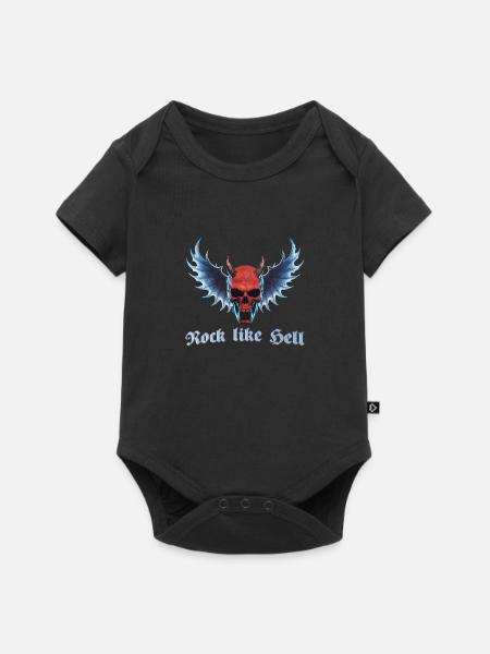 Wing Devil 2024 02 - Baby Premium Kurzarmbody - Schwarz