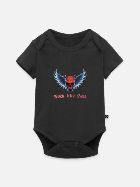 Wing Devil 2024 03 - Baby Premium Kurzarmbody - Schwarz