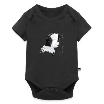 Netherlands | real football | Map NL - Baby Premium short-sleeve bodysuit - black - Front