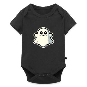 Gespenst niedlich - Baby Premium Kurzarmbody - Schwarz - Vorne