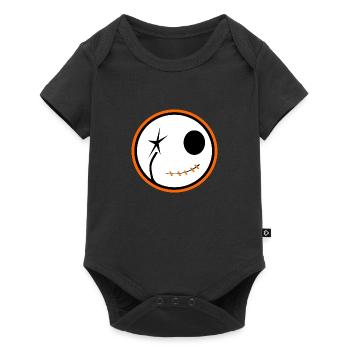 Halloween Skull - Baby Premium short-sleeve bodysuit - black - Front