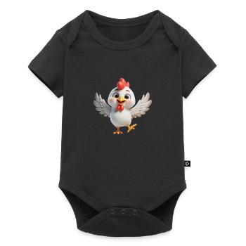Poulet 3 - Body à manches courtes Premium Bébé - noir - Devant