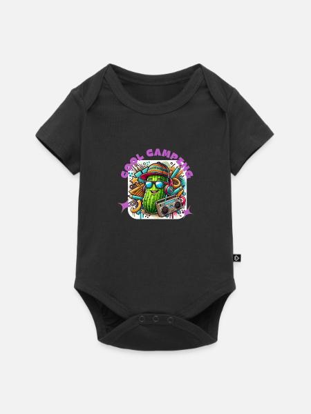 Cool Camping Gurkiii - Baby Premium Kurzarmbody - Schwarz