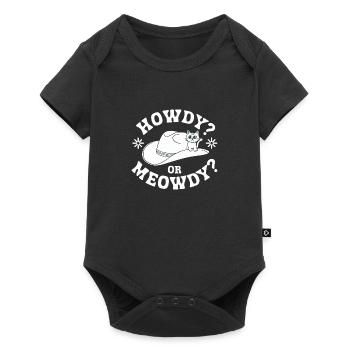 Howdy ou Miaouss ? - Body à manches courtes Premium Bébé - noir - Devant