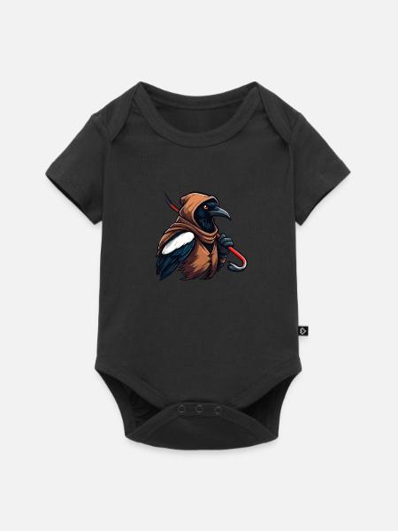 Dieb Elster - Baby Premium Kurzarmbody - Schwarz