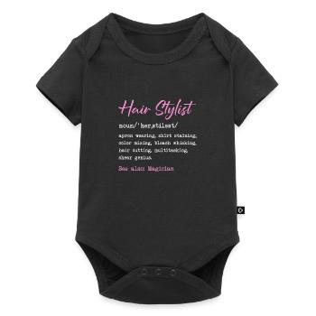 Hair Stylist Definition Makeup Cosmetician - Baby Premium Kurzarmbody - Schwarz - Vorne
