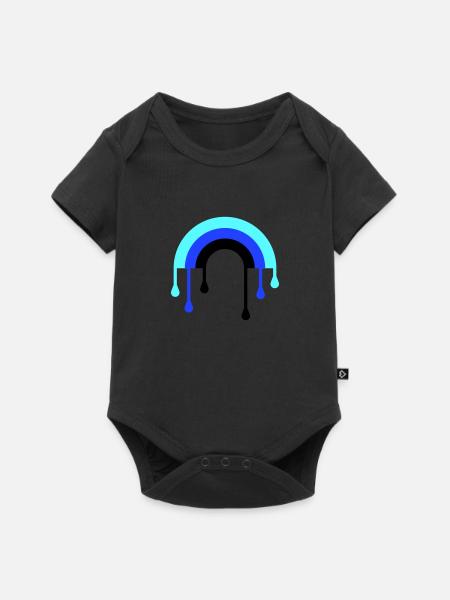 regenbogen_3f - Body à manches courtes Premium Bébé - noir