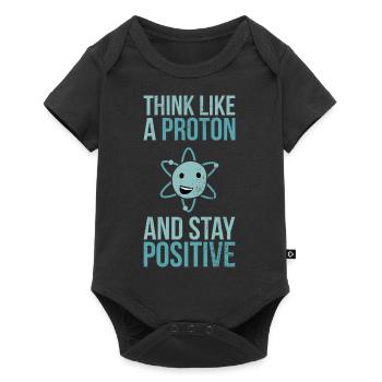 Penser comme Proton - la science - Body à manches courtes Premium Bébé - noir - Devant