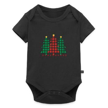 Christmas Tree Christmas Tree Christmas - Baby Premium short-sleeve bodysuit - black - Front
