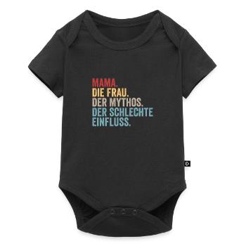 Mom Mom - Baby Premium short-sleeve bodysuit - black - Front