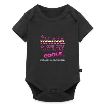 Kein Topmodel coole KFZ-Mechatronikerin - Baby Premium Kurzarmbody - Schwarz - Vorne