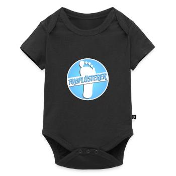 Fußflüsterer Fußpflege Podologie Podologin - Baby Premium Kurzarmbody - Schwarz - Vorne