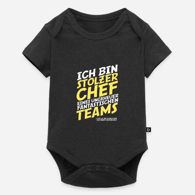 Stolzer Chef Eines Fantastischen Team Chefin Büro - Baby Premium Kurzarmbody - Schwarz