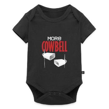 More Cowbell Bell Cow Animal Music Teacher Rhythm - Baby Premium short-sleeve bodysuit - black - Front