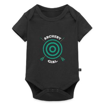 Archer Archer Arc et flèche - Body à manches courtes Premium Bébé - noir - Devant