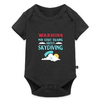 Parachute Skydiving Parachutists - Baby Premium short-sleeve bodysuit - black - Front