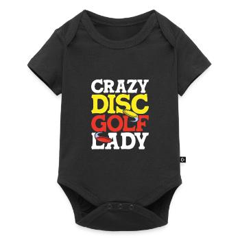 Disc Golf Frisbee - Baby Premium short-sleeve bodysuit - black - Front