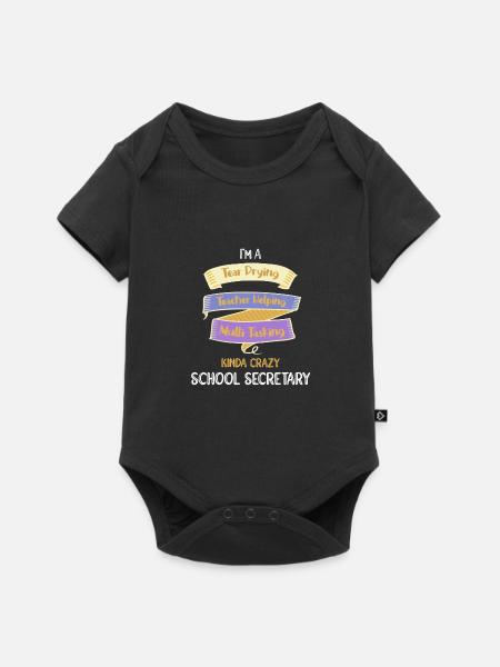 Cafeteria Mitarbeiterin Lunch Lady Kantine - Baby Premium Kurzarmbody - Schwarz