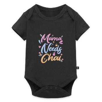 Chai Latte Tea Drink tea drinkers - Baby Premium short-sleeve bodysuit - black - Front