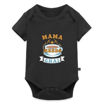 Chai Latte Tea Drink tea drinkers - Baby Premium short-sleeve bodysuit - black - Front
