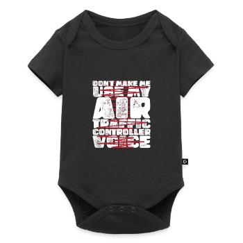 Air Traffic Controller Airport Tower - Baby Premium short-sleeve bodysuit - black - Front