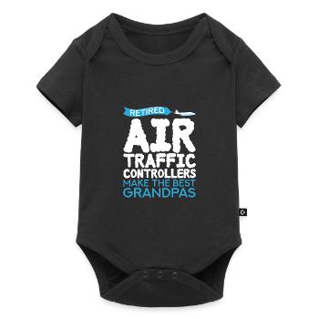Air Traffic Controller Airport Tower - Baby Premium short-sleeve bodysuit - black - Front