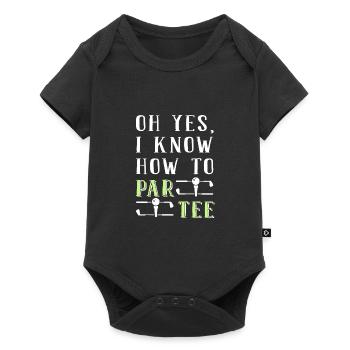 Golf Golfeurs Golfeurs - Body à manches courtes Premium Bébé - noir - Devant