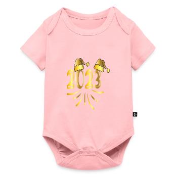 Joyeux Nouvel An 2023 Réveillon du Nouvel An Noël - Body à manches courtes Premium Bébé - rose - Devant