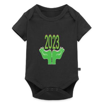 Happy New Year 2023 New Year's Eve Christmas - Baby Premium short-sleeve bodysuit - black - Front