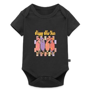 Happy New Year 2023 New Year's Eve Christmas - Baby Premium short-sleeve bodysuit - black - Front