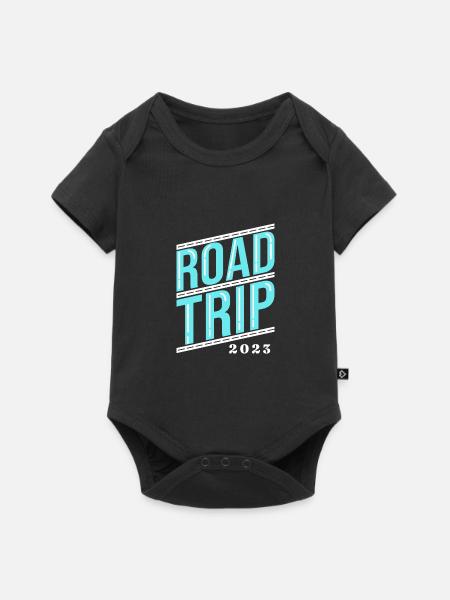 Road Trip - Baby Premium Kurzarmbody - Schwarz