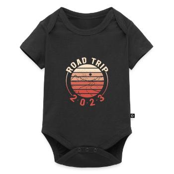 Road Trip - Body à manches courtes Premium Bébé - noir - Devant