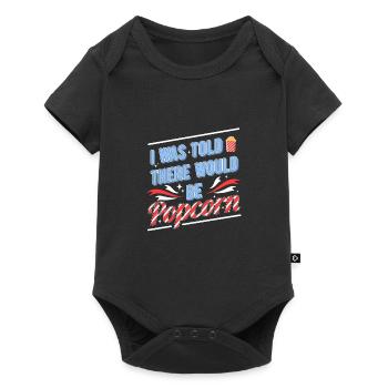 Popcorn - Baby Premium Kurzarmbody - Schwarz - Vorne