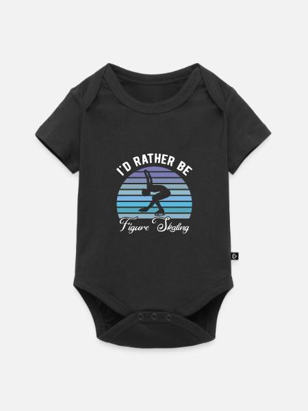 Eiskunstlauf - Baby Premium Kurzarmbody - Schwarz