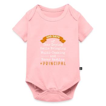 100 Days Of School - Baby Premium short-sleeve bodysuit - rose - Front