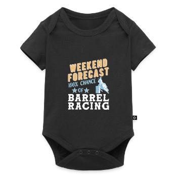 Barrel Racing - Baby Premium short-sleeve bodysuit - black - Front