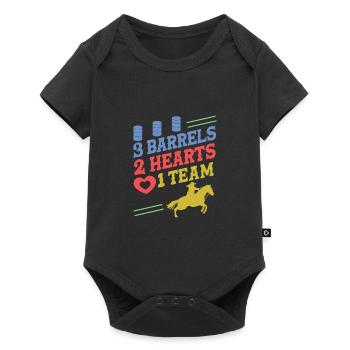 Barrel Racing - Baby Premium short-sleeve bodysuit - black - Front