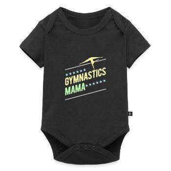 Gymnastik Turnen Turner - Baby Premium Kurzarmbody - Schwarz - Vorne
