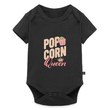 Popcorn - Baby Premium Kurzarmbody - Schwarz - Vorne