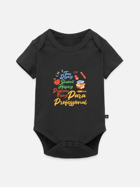 Paraprofessional - Baby Premium Kurzarmbody - Schwarz