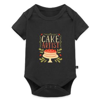 Bake cakes Baker Pastry Chef - Baby Premium short-sleeve bodysuit - black - Front