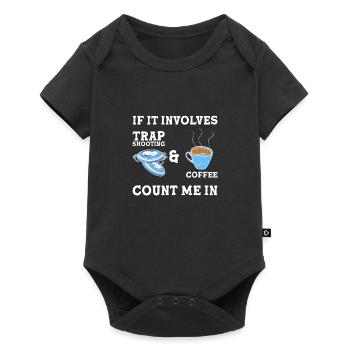 Clay pigeon shooting - Baby Premium short-sleeve bodysuit - black - Front