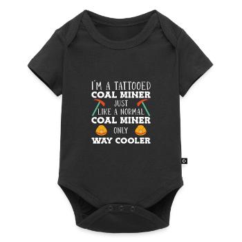 Mineurs de mines - Body à manches courtes Premium Bébé - noir - Devant